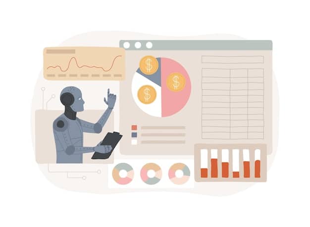 A visual representation of AI analyzing listener data, showing graphs and charts indicating listening habits, preferences, and demographic information, with icons representing personalized content recommendations.