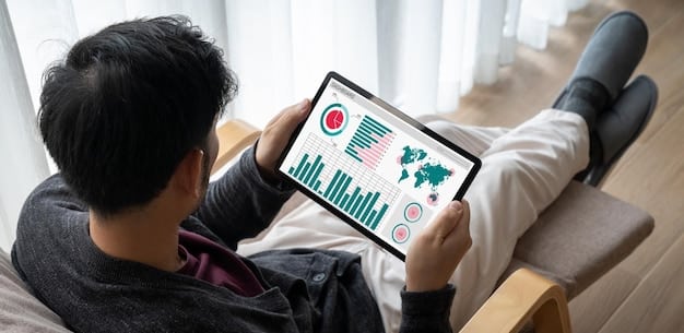 A digital dashboard displaying key podcast metrics such as downloads, unique listeners, geographic distribution of listeners, social media shares, and website traffic attributed to the podcast interview. The dashboard uses a clean and modern design with graphs, charts, and easily readable numbers.