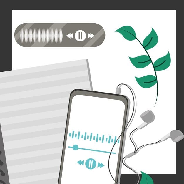 A split-screen image showing a poorly optimized podcast description versus a well-optimized podcast description, highlighting the strategic use of keywords and engaging language.