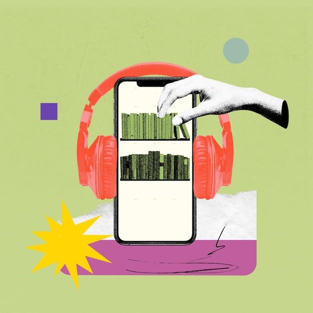 A dynamic illustration depicting the flow of podcast content being transformed into different formats: audio (podcast), written (blog post), visual (infographic and video), and social (snippets for various platforms). Arrows should show the content evolving and expanding across these formats.