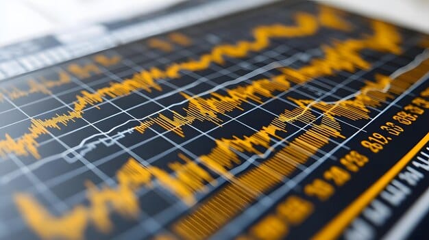 A digital interface showing a podcast dashboard with analytics, graphs, and a 